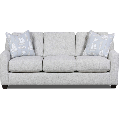 Elliott 80" Queen Sleep Sofa in Light Gray Chenille Fabric